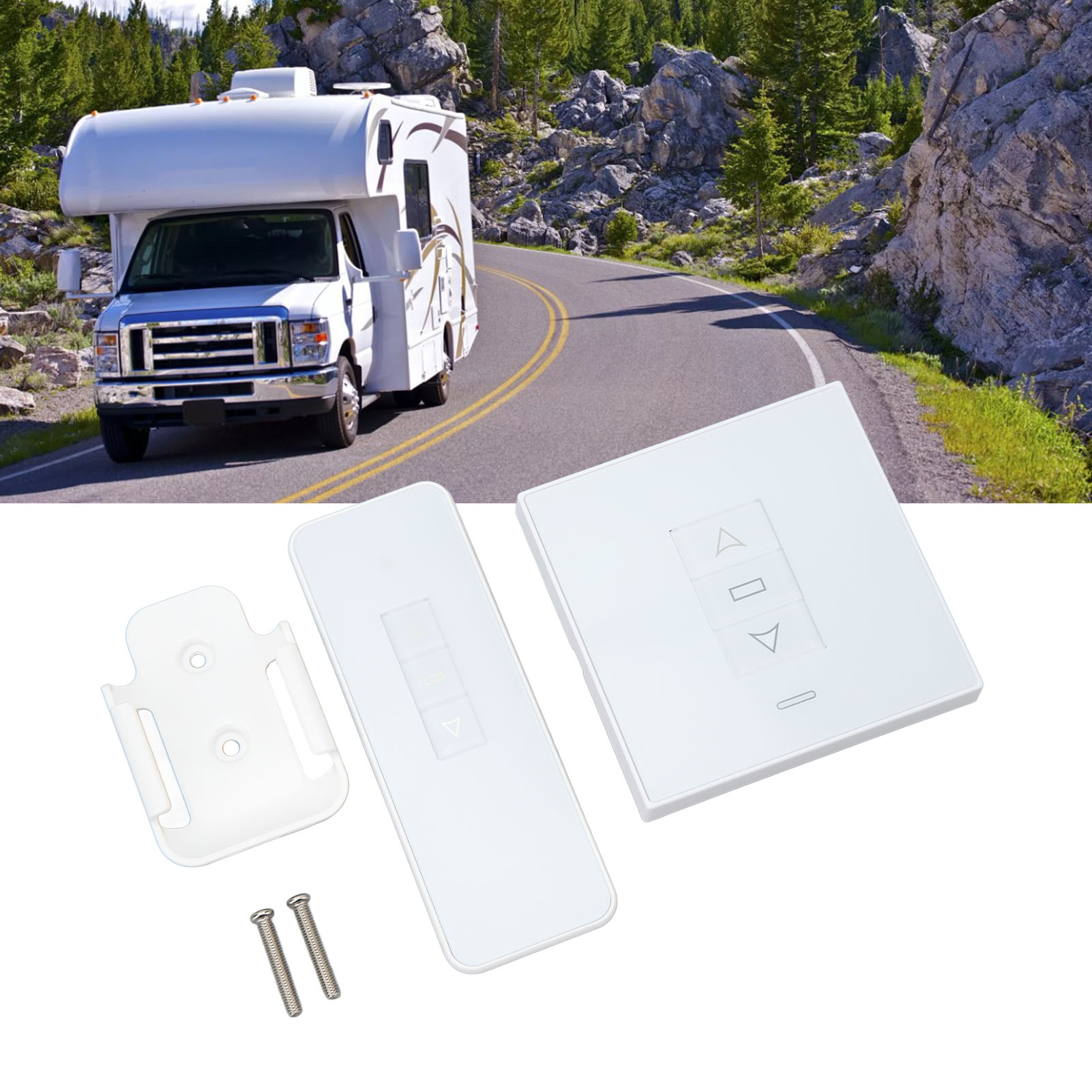 Wohnmobilzubehör: Fernbedienung Für Elektrisches Hubbett + Bedienfeldschalter, Bedienfeldschalter Für Camper-hängematte, Mechanischer Schalter Für Hubbett (mit Integrierter Knopfzelle).