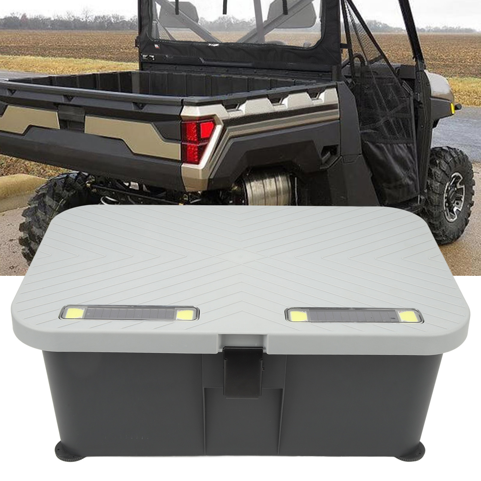 34-liter-staukasten Für Polaris Ranger 500 570 900 1000/xp General 1000 4 Utv 2016 - 2024 (mit Integrierter Batterie) (übergroß) (übergewichtig)