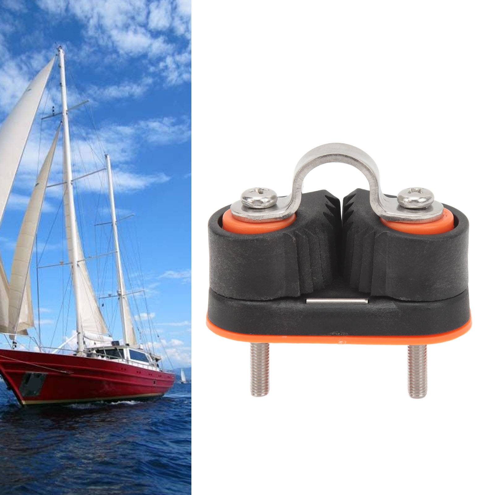 Marine Nylon-nockenklemme, Kabelführungsring, Kugellager-führungsring, Seilklemme Geeignet Für Große Schiffe Und Yachten (3-12 Mm).