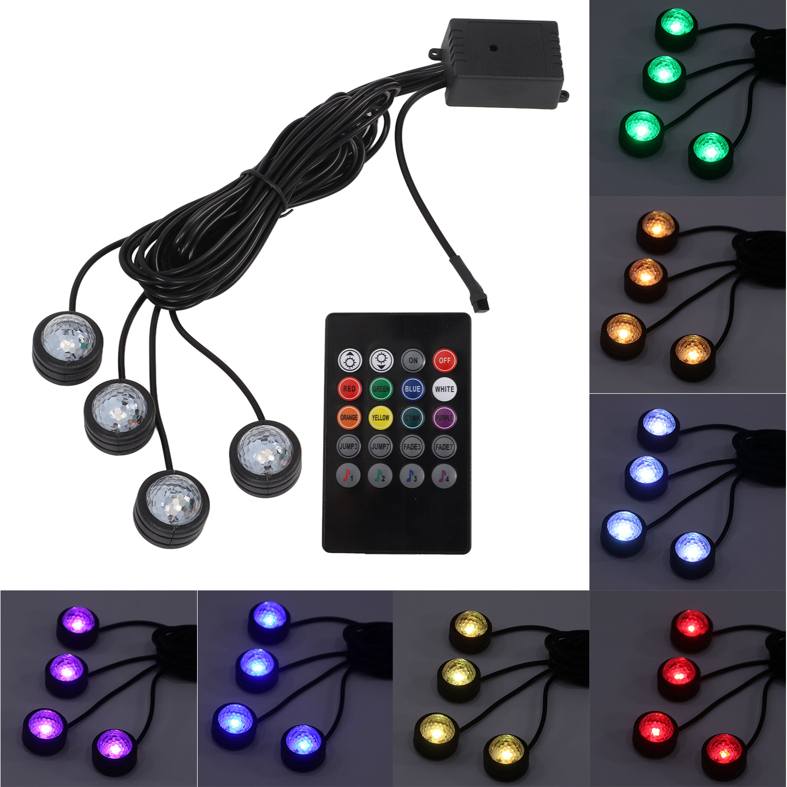 Neue Sternförmige Rgb-ambiente-stehlampe Mit Sieben Farben (batterien Nicht Enthalten)