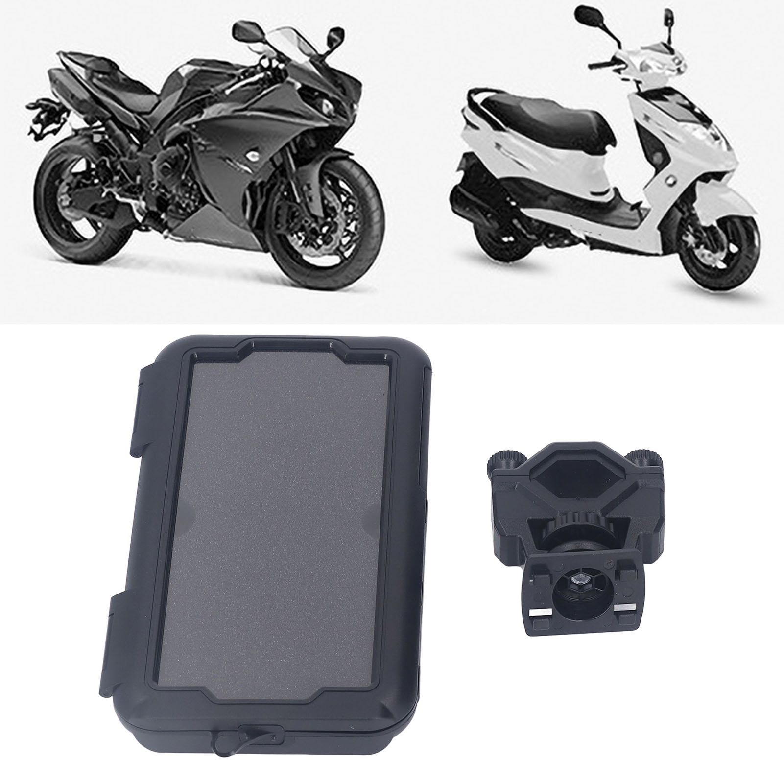 (exklusiv In Mexiko Erhältlich) Wasserdichte Fahrradtasche, Handyhalterung Für Gps-navigation Auf Fahrrädern/elektromotorrädern, Outdoor-handyhalterung, Rückspiegel