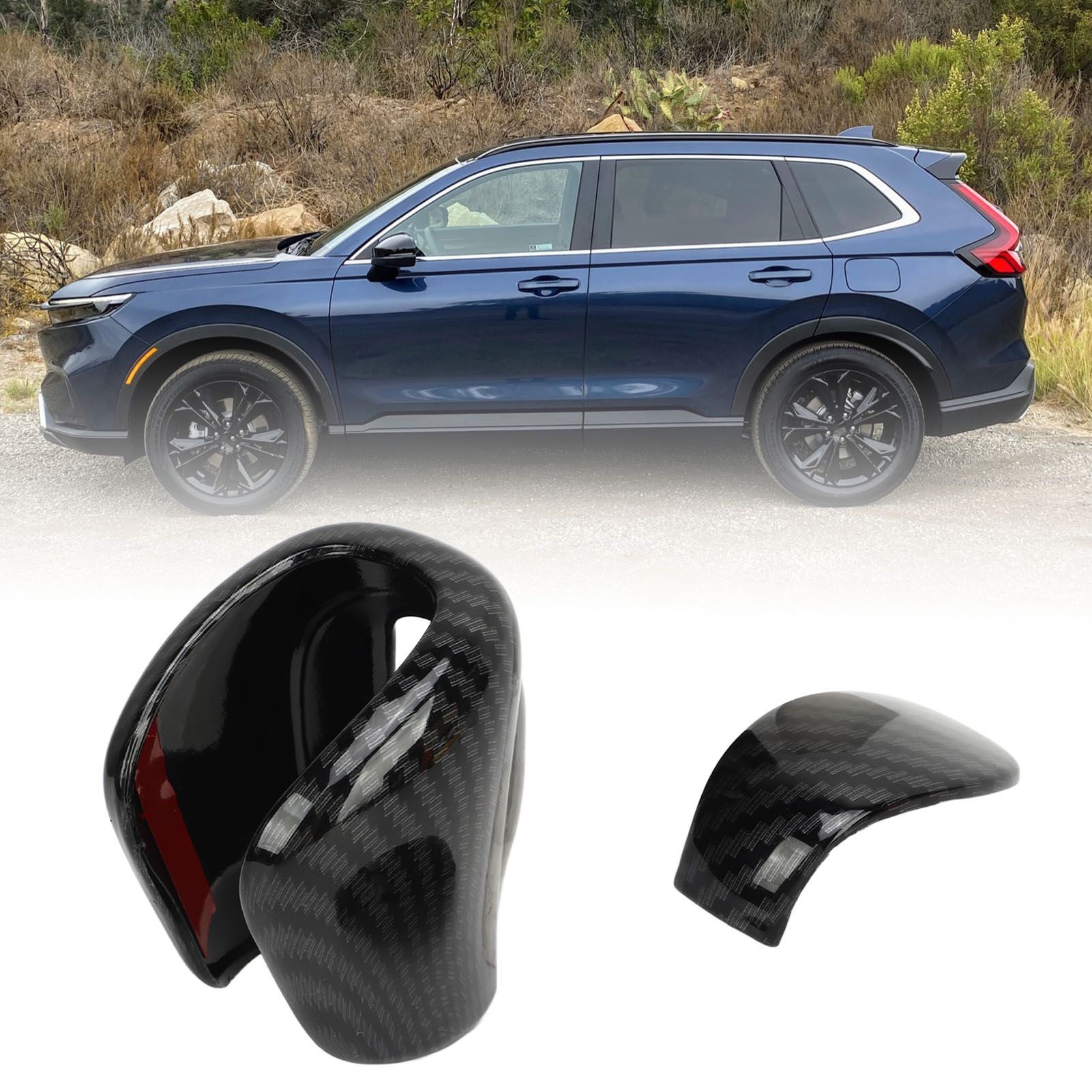 Schalthebelabdeckung Aus Strukturierter Kohlefaser Für Honda Cr-v Ab Baujahr 2023