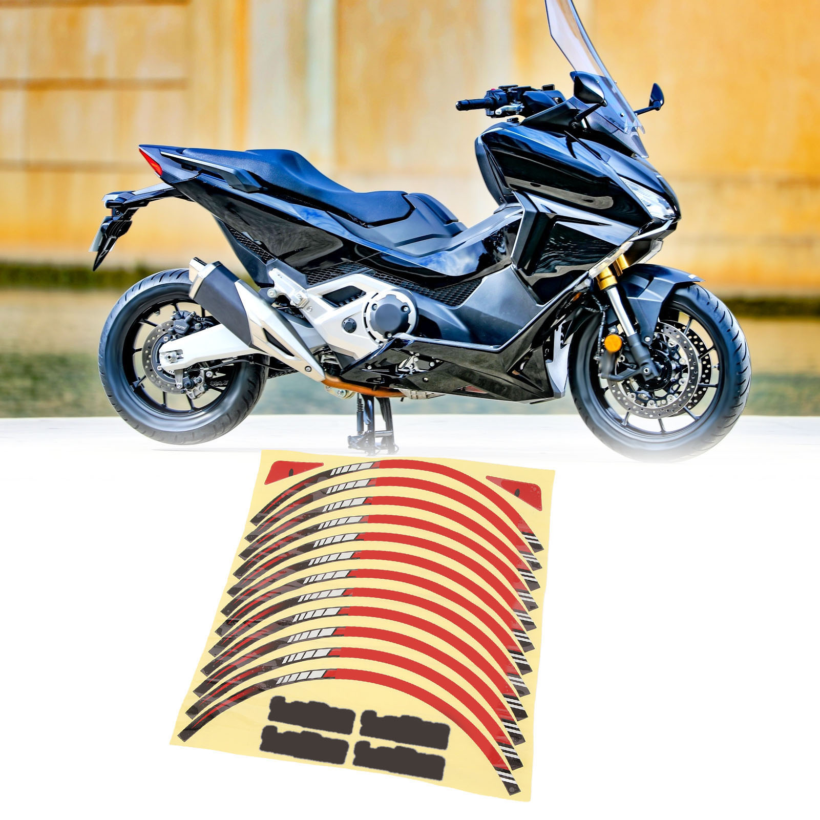 (exklusiv In Mexiko Erhältlich) Reflektierende Felgenstreifen Für Honda Forza 750 Und Forza 125 Motorräder