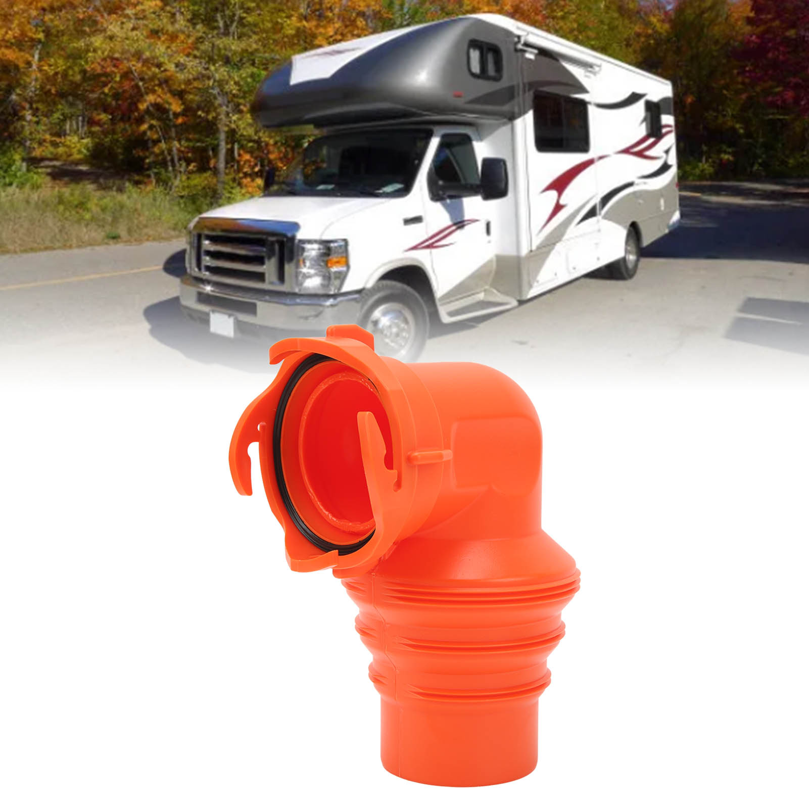 90°-drehwinkelstück Für Abwasserrohre (wohnmobil/yacht) + Abdeckung