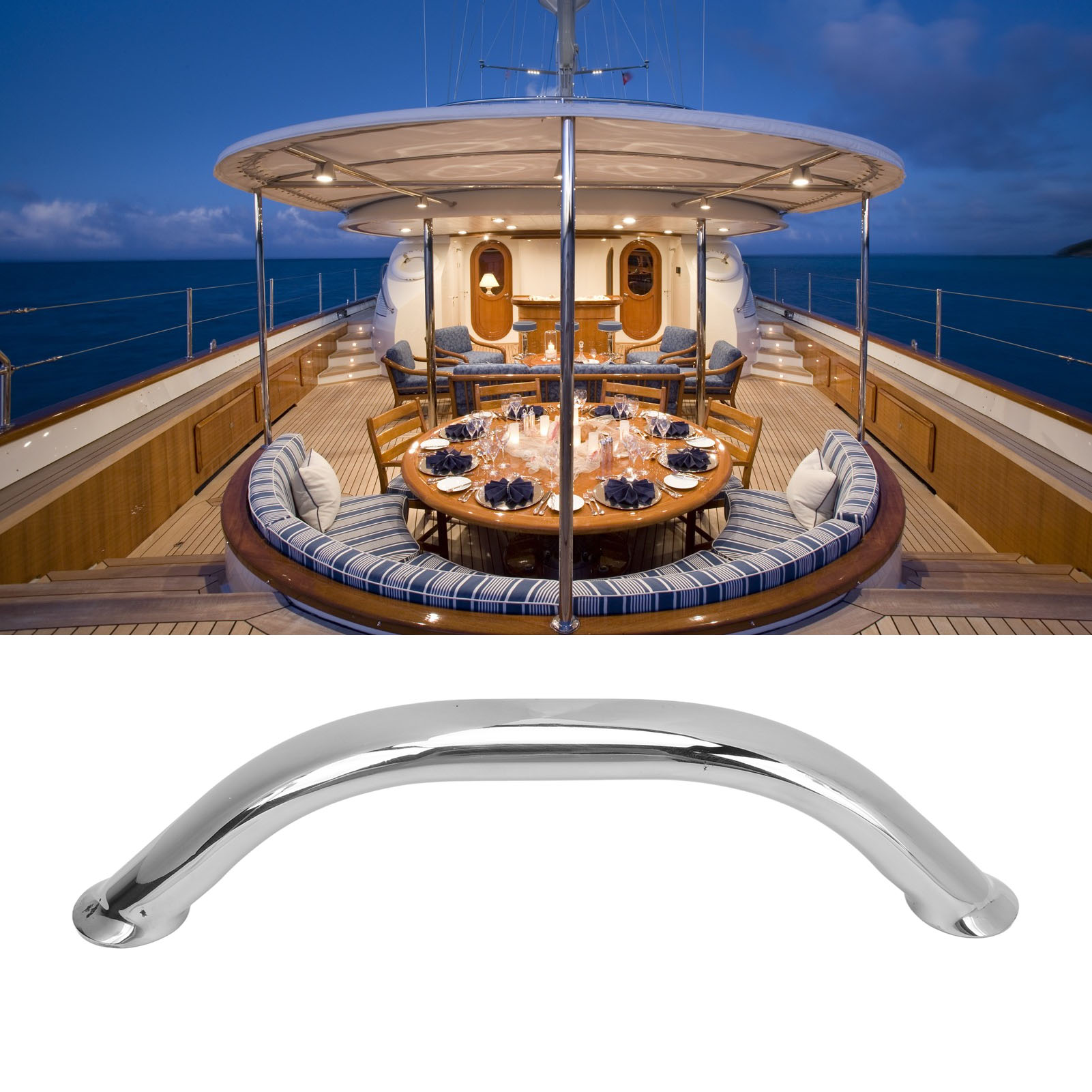 Handläufe Aus Seewasserbeständigem Edelstahl 304, Geeignet Für Boote, Yachten Und Wohnmobile, 9 Zoll 2054sb.