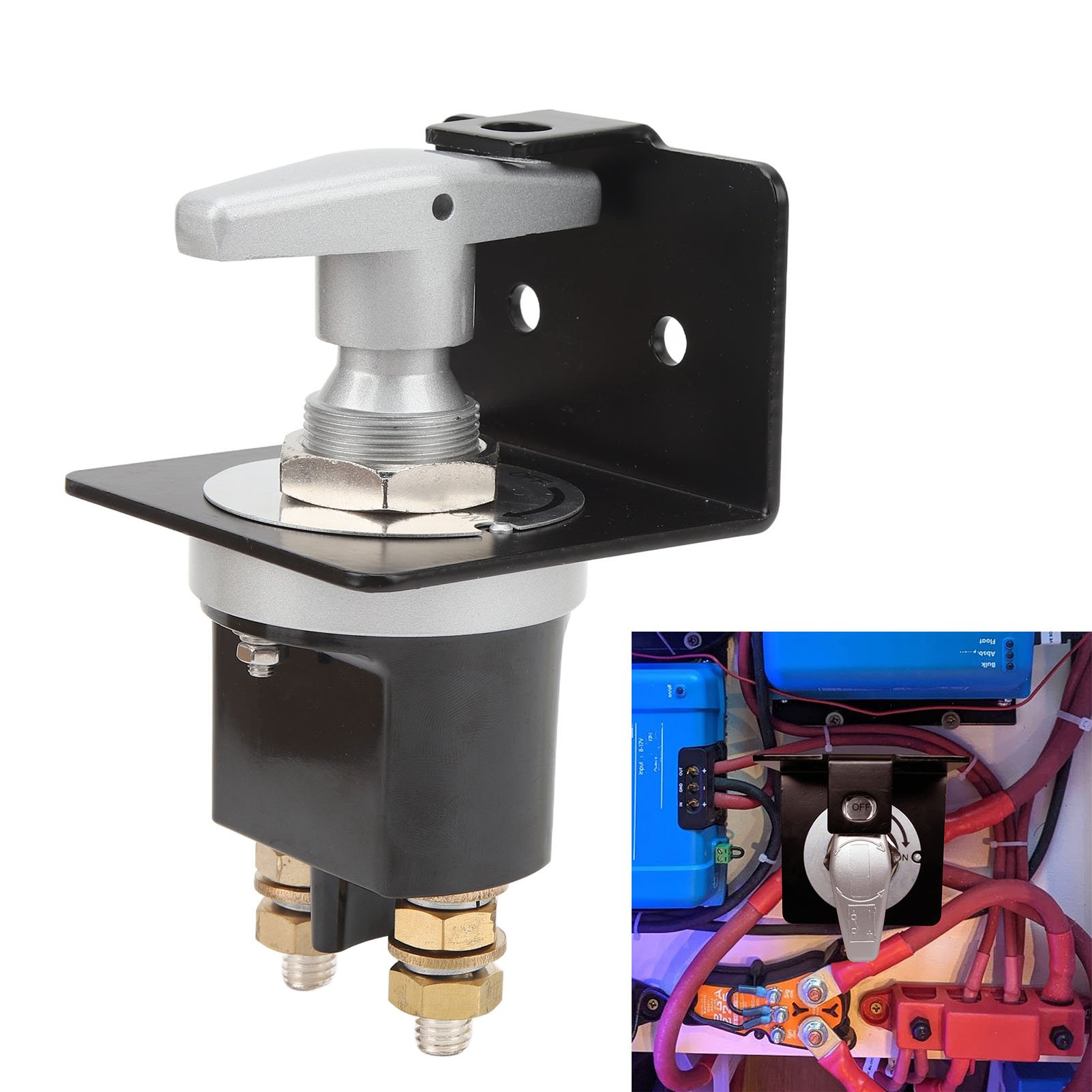 12v-48v Batterie-ein/aus-schalter Mit Verriegelungsplatte, Ersatzteil 20247, Kompatibel Mit Autos, Wohnmobilen Und Booten (xl-0185)