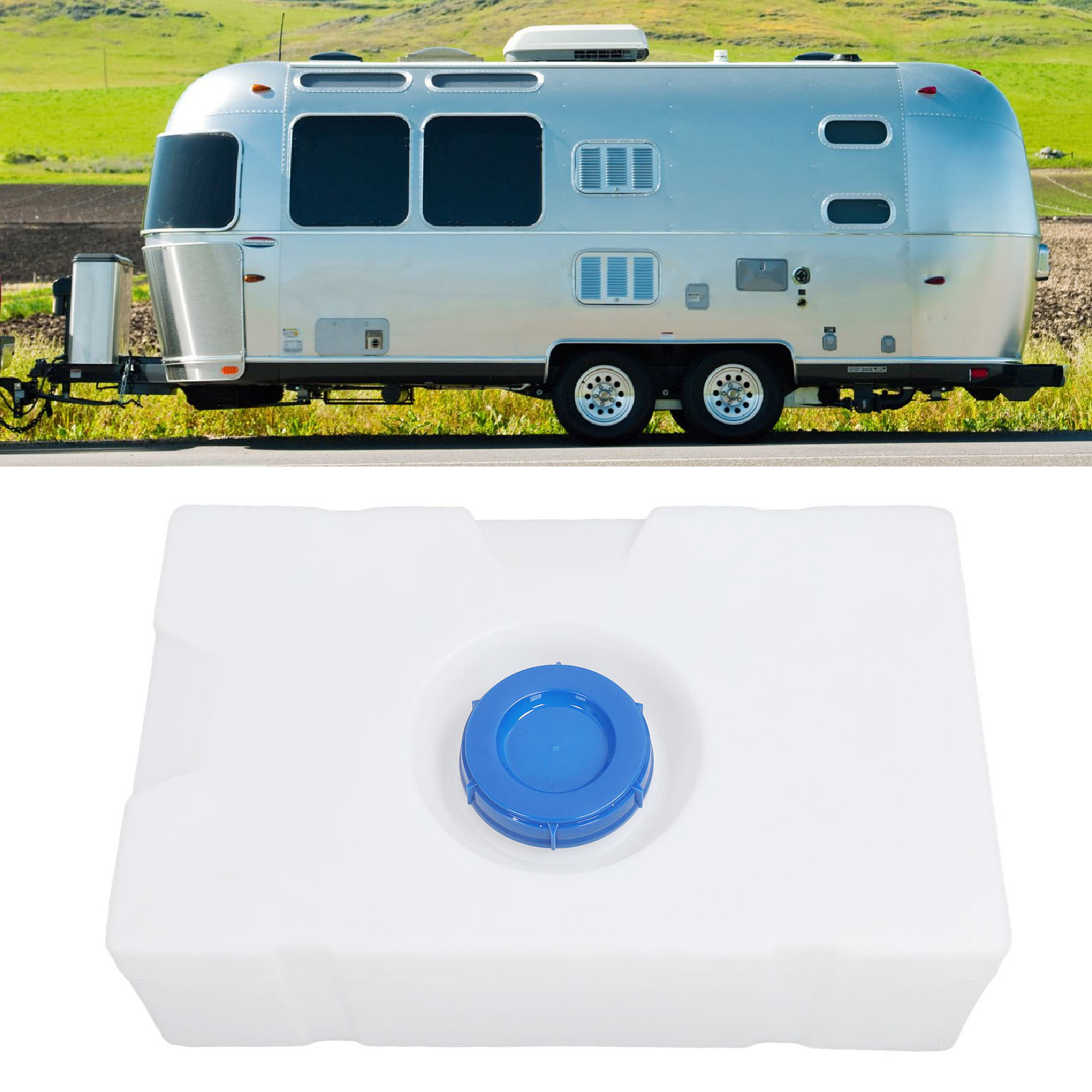 18-gallonen-wohnmobil-wassertank, 725 X 445 X 250 Mm Horizontaler Wassertank, Lebensmittelechter Pe-frischwasserspeichertank, Geeignet Für Wohnmobile, Anhänger, Wohnwagen, Boote Und Yachten (70 L) (üb