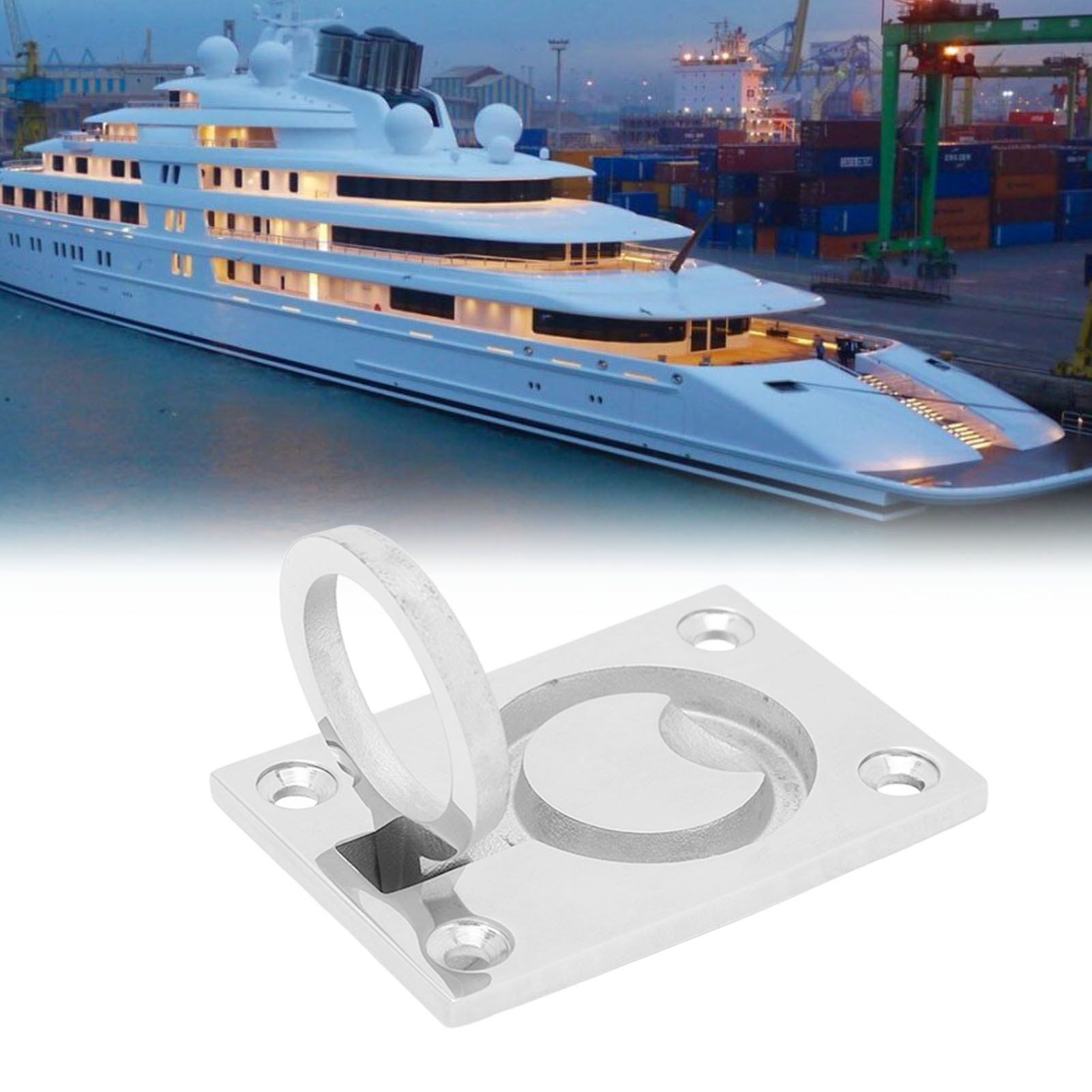 (verkauf Als Set Mit Der Artikelnummer Skuqc03769) 4 Schrankgriffe Für Yachtzubehör, 63 X 44 Mm, Aus Edelstahl 316