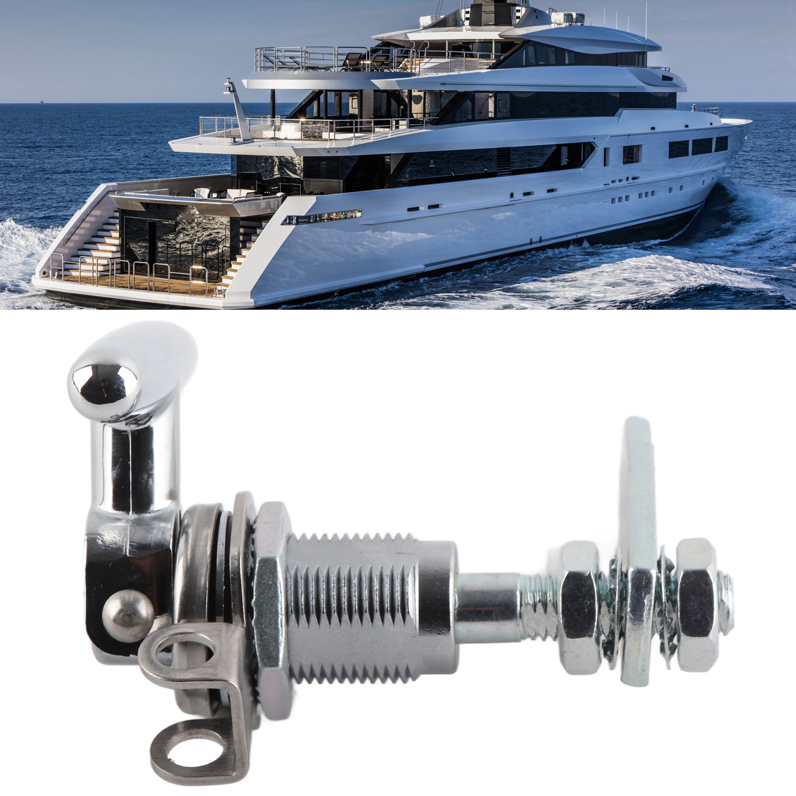 Das T-griff-klappschloss Mit Einem Einzigen Schließzylinder Eignet Sich Für Kabinentürschlösser An Wohnmobilen, Yachten, Baumaschinen Usw. (referenz: Fc6342-2150)