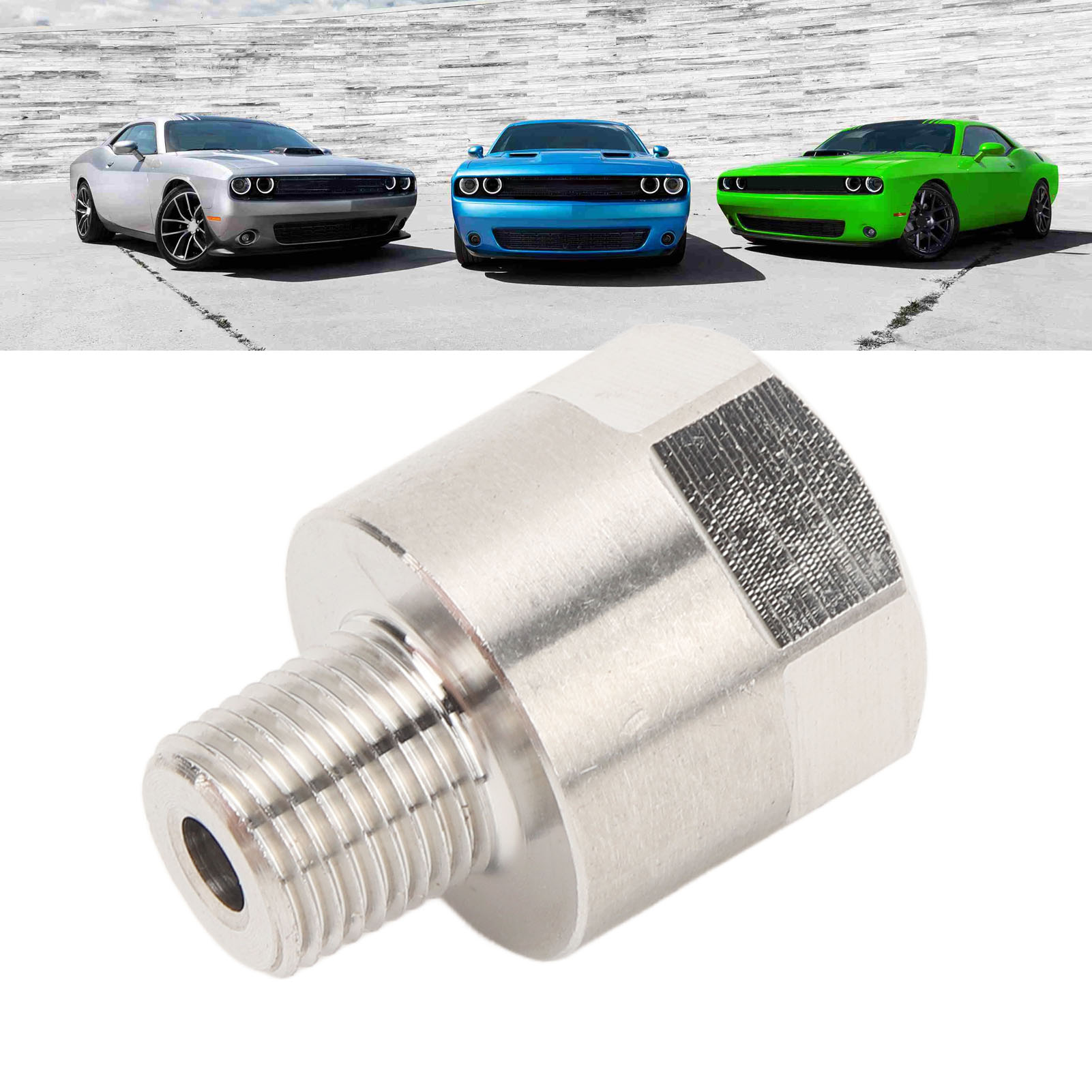 Druckmessgeräteadapter Aus Edelstahl Mit 1/8" Npt-außengewinde Auf M10x1,0-innengewinde Zur Messung Von Öl-/kraftstoff-/wasserdruck Und -temperatur (cgq91)