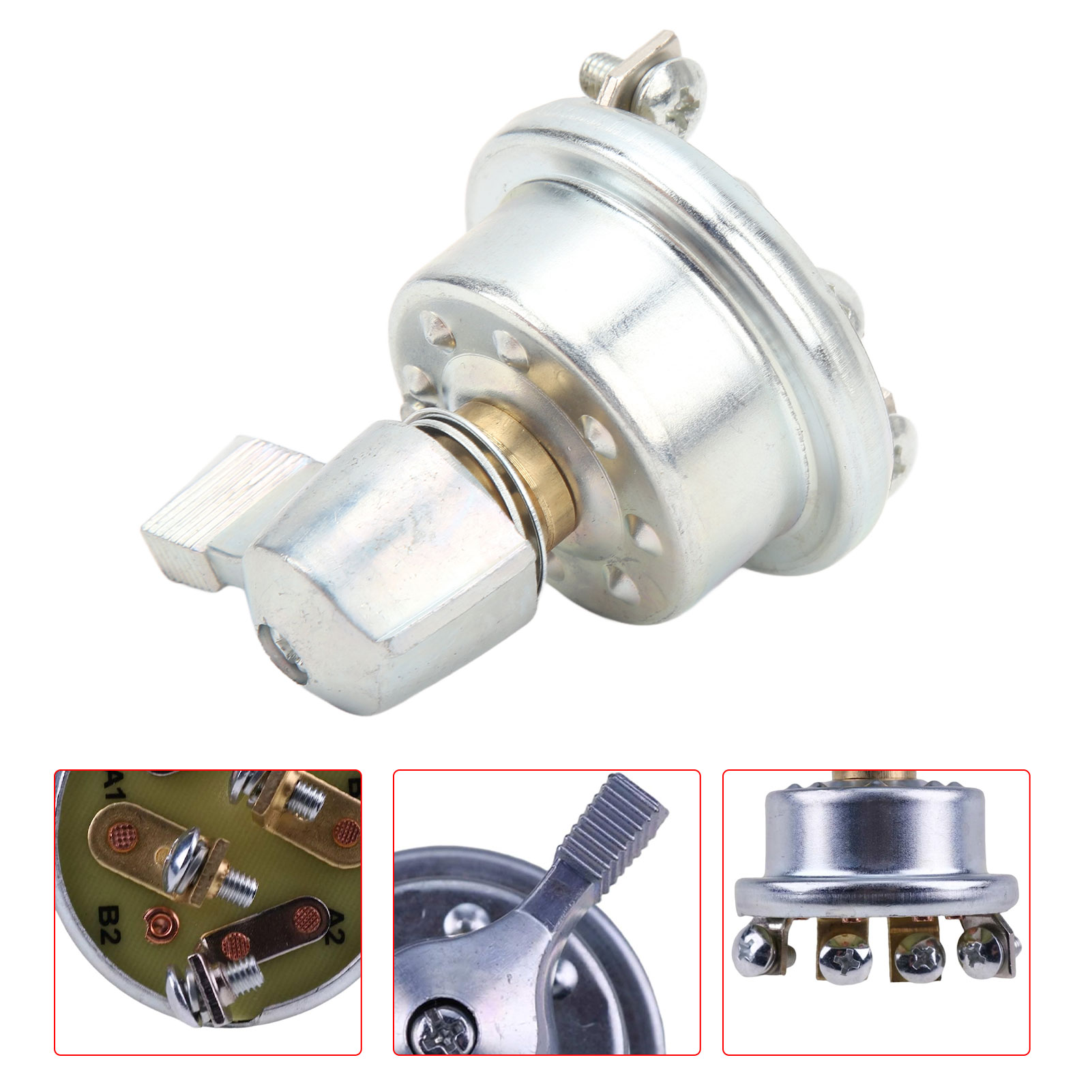 Hochleistungs-drehschalter 50a 12v 75712-04bx Für Seilwindenmotoren Von Muldenkippern.