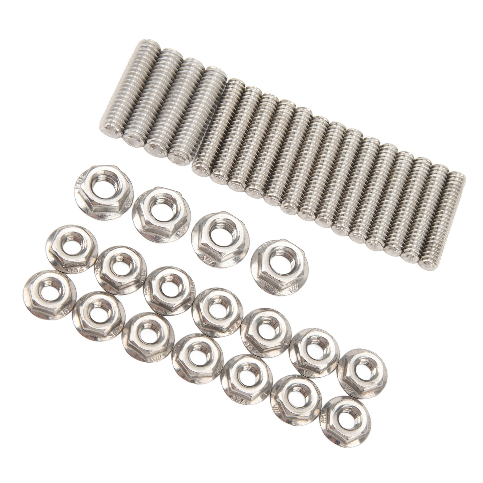 18-teiliger Ölwannen-stehbolzensatz Aus Edelstahl Für Chevy Sbc 283, 327, 350 Und 400 Small Block Motoren