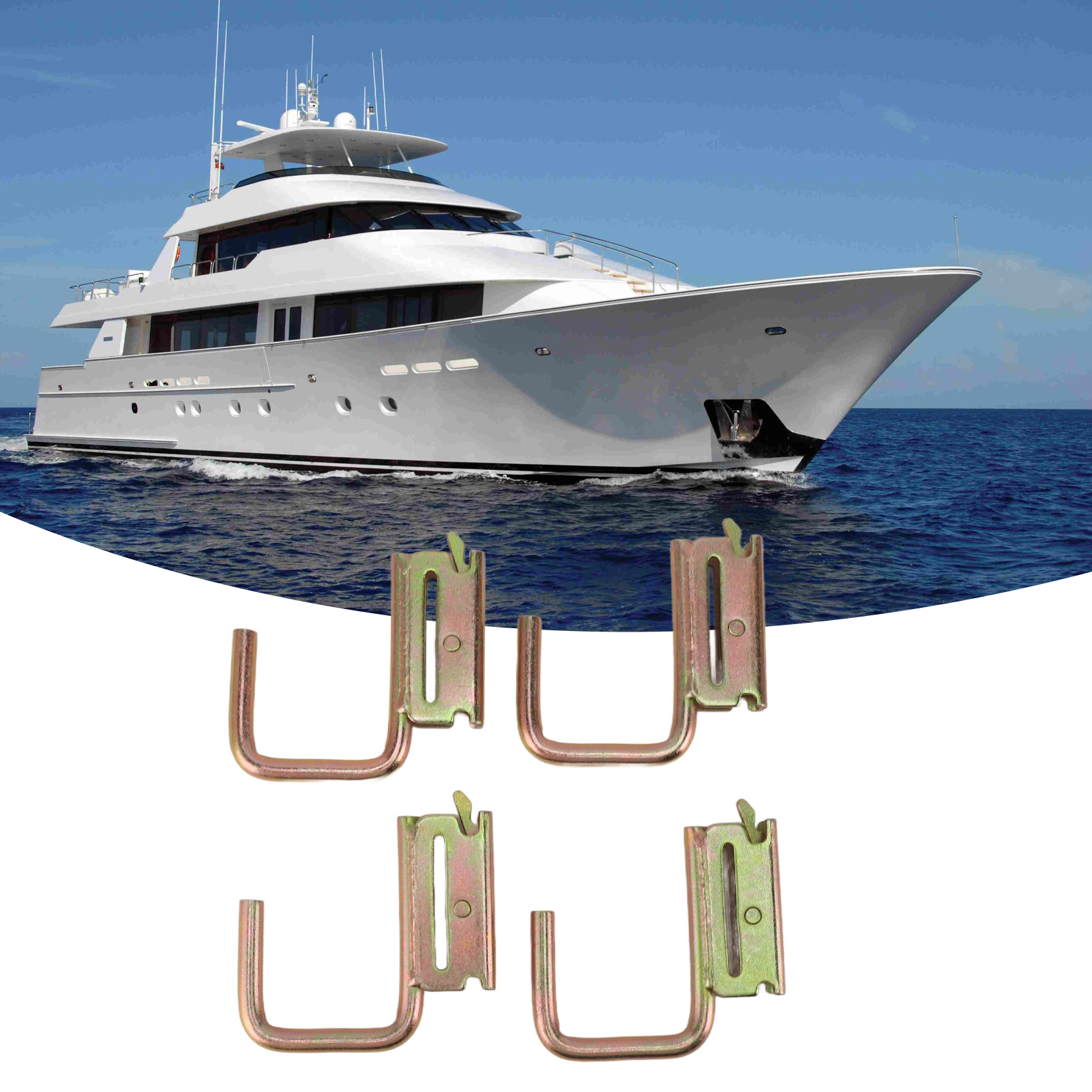 4-teiliges Set Für Das Schlafzimmer Im Wohnmobil/boot, J-haken Für E-schiene, Haken Für E-schiene, Zubehör Für E-schiene