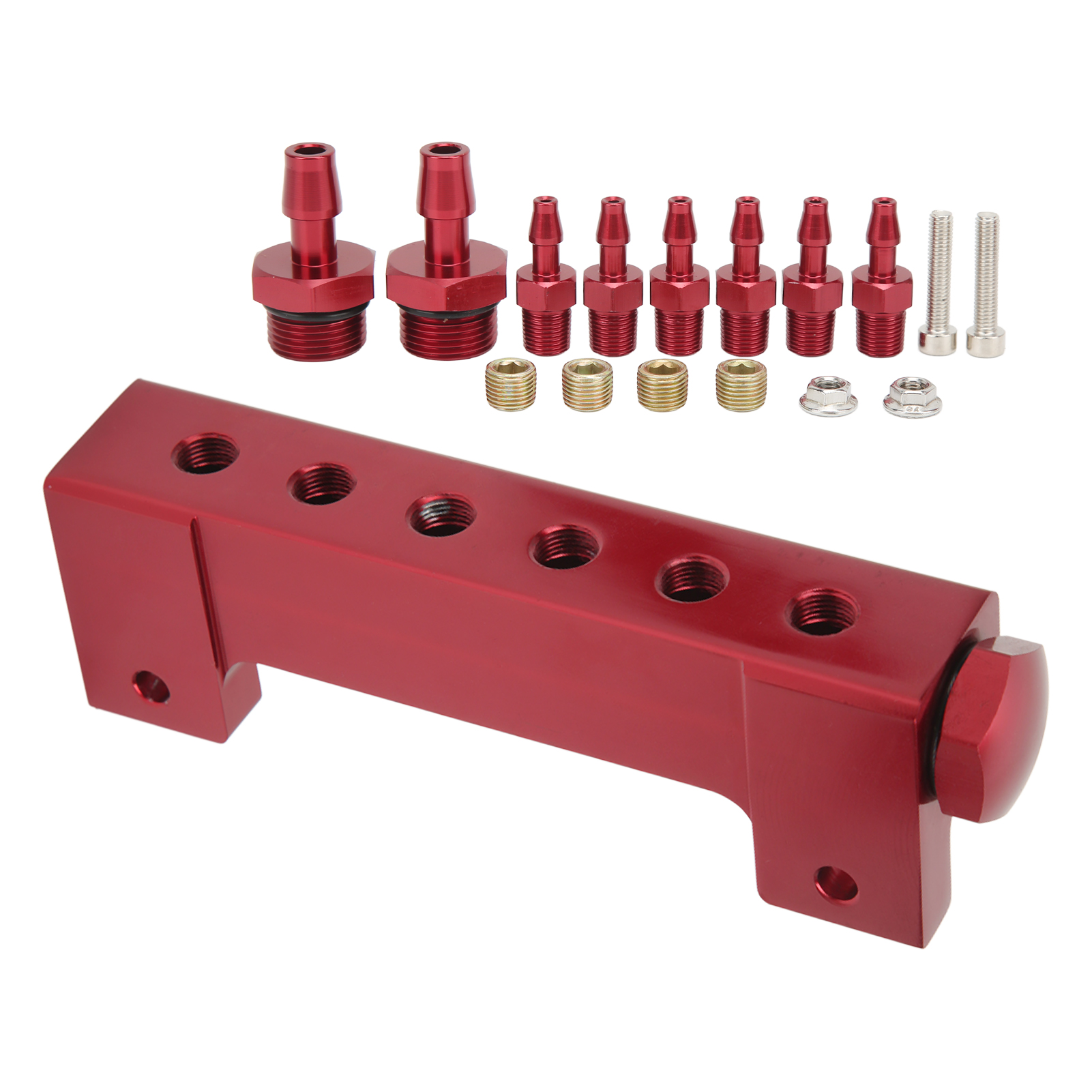 Universeller 6-port-saugverteiler Mit 1/8"-npt-gewinde, Rote Ausführung