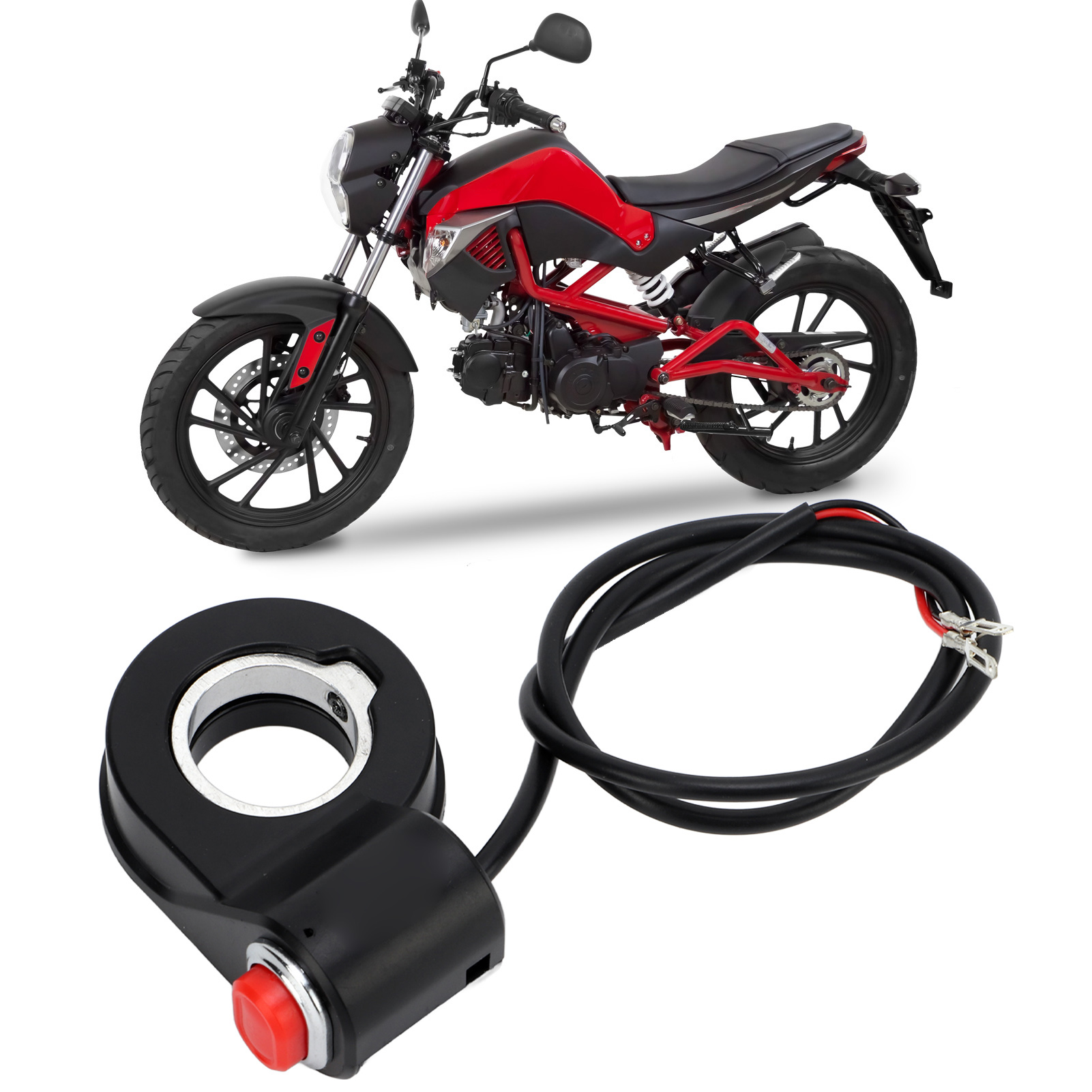 Lenkerknöpfe Für Roller/elektrofahrzeuge/hupenknöpfe Für Motorräder/schalter/ovale Knöpfe Mit Der Kennzeichnung R, Passend Für 7/8" (22 Mm) Lenker
