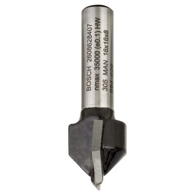 Accessories 2608628407 Nutfräser Hartmetall Länge 45 mm Produktabmessung, ø 16 mm Schaftdur - Bosch