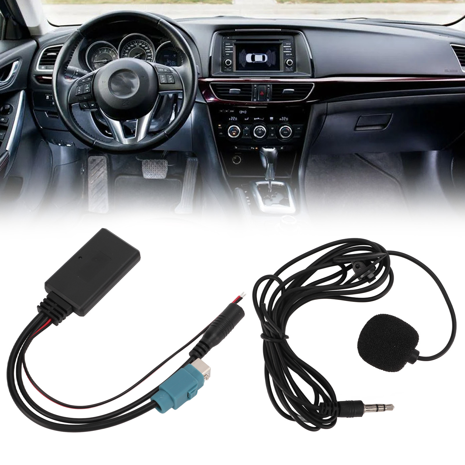 Aux-audiokabel + Mikrofon Für Alpine Kce-237b