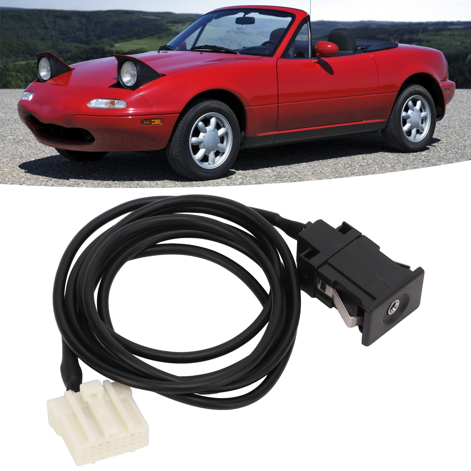 Autoradio-anschlussschalter + Aux-schnittstellen-kabelbaum Kompatibel Mit Mazda Mx-5/cx-7/cx-9