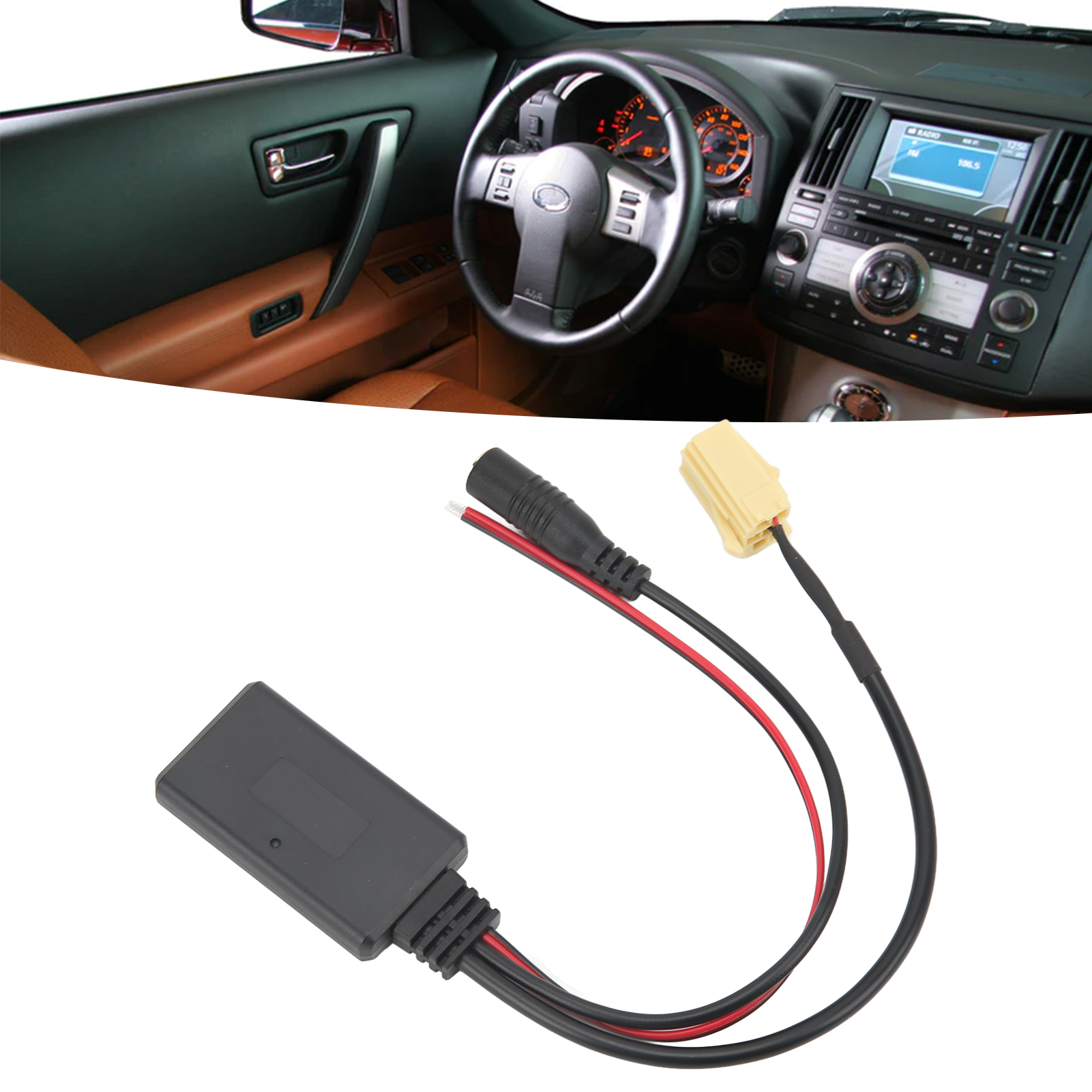 Audioadapterkabel Für Bluetooth-freisprechmikrofon Für Telefonate Im Fiat Grande Punto