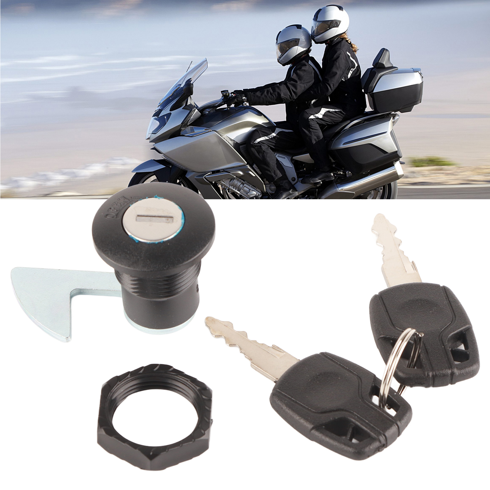Heckklappenschloss, Kofferschloss, Staufachschloss Für Roller/motorrad (zufälliges Aussehen Und Schlüsselstruktur) Kurzer Haken B