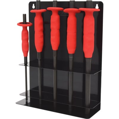 Ks Tools Splintentreibersatz mit Handschutzgriff, 5-tlg. 6-14 mm