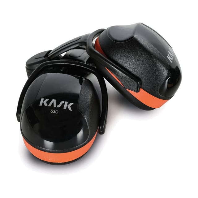 Kask - WHP00006 Gehörschutz für Helme mit Geräuschunterdrückung, 31 dB, en 12492, Orange
