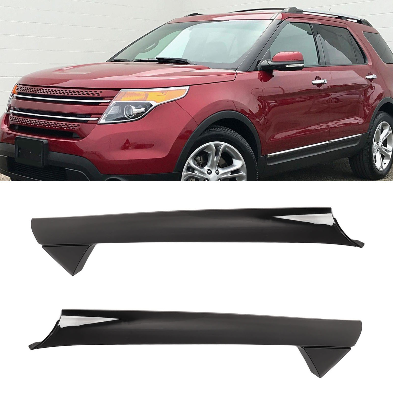 Linke Und Rechte Zierleisten Für Die Frontscheibe Des Ford Explorer 2011-2019 Bb5z7803136ab Bb5z7803137ab (übergroß)