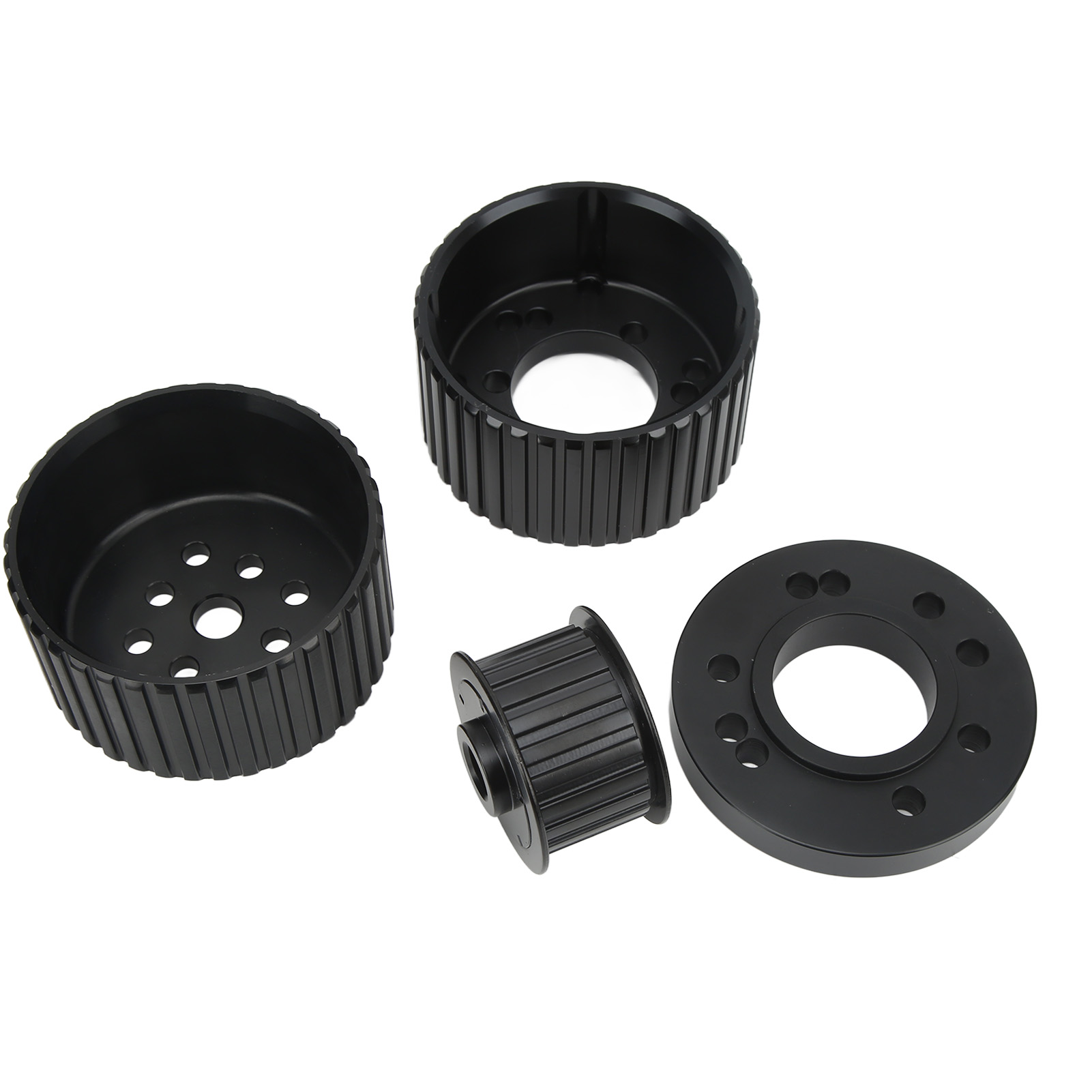 Gilmour Riemenscheibensatz Aus Schwarzem Aluminium Für Chrysler 318 340 360 (25063-bk) (übergewicht)