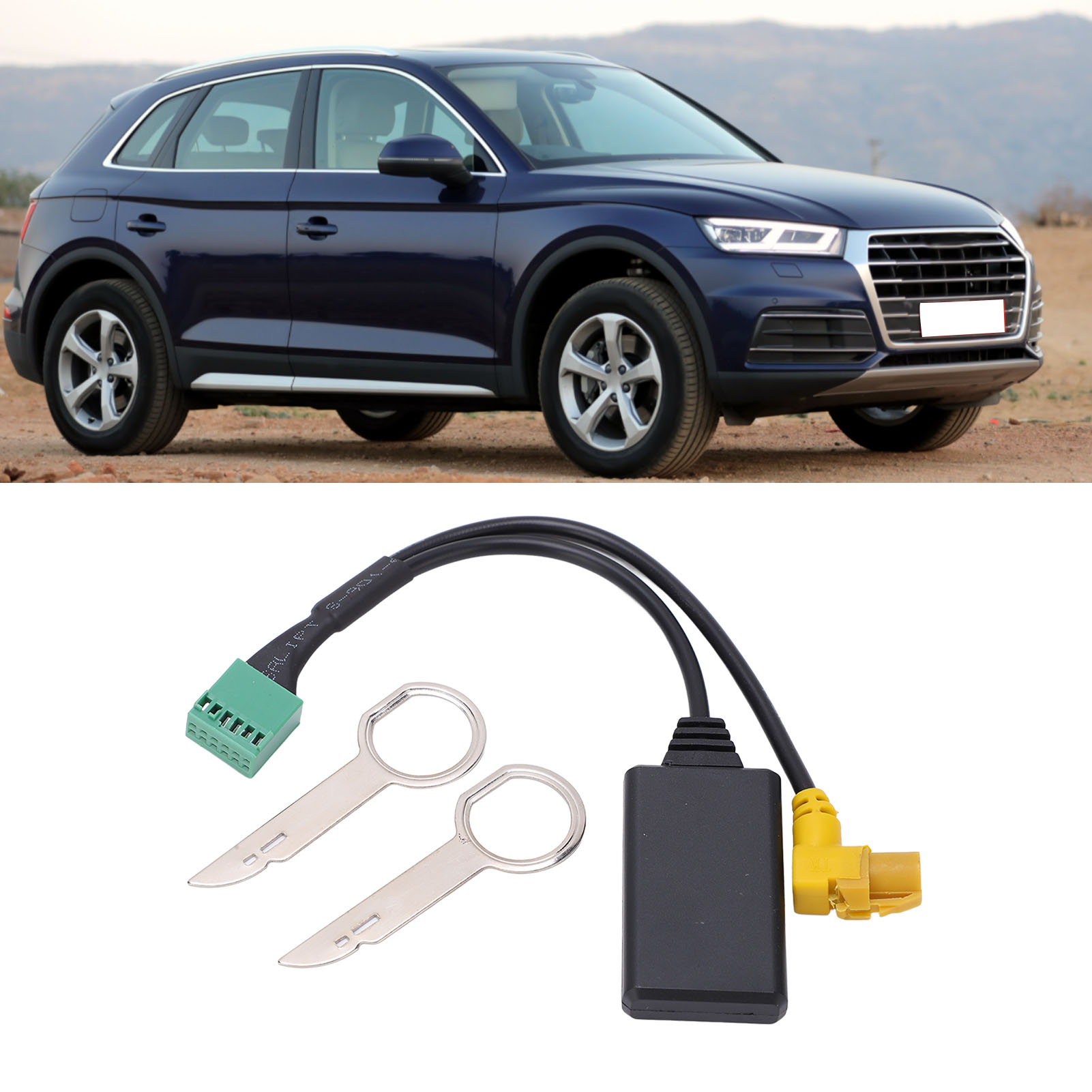 Aux Bluetooth 5.0 Mmi 3g Ami 12-pin-kabeladapter Für Drahtlose Audioeingabe Bei Audi A4, A6, Q5, Q7, A5 Und S5.