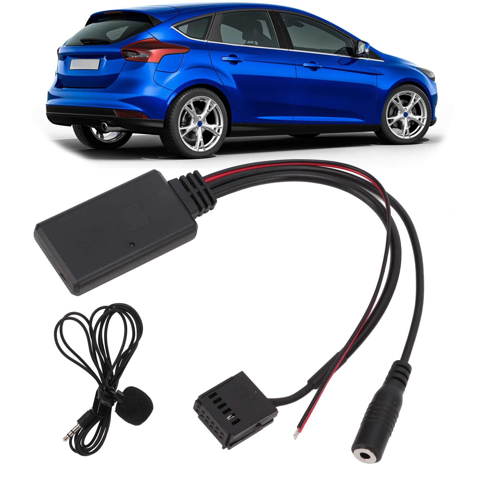 Car Electronics 6000cd Bluetooth-audioadapter Mit Aux-eingang Und Freisprechmikrofon Für Ford Focus Ab Baujahr 2004