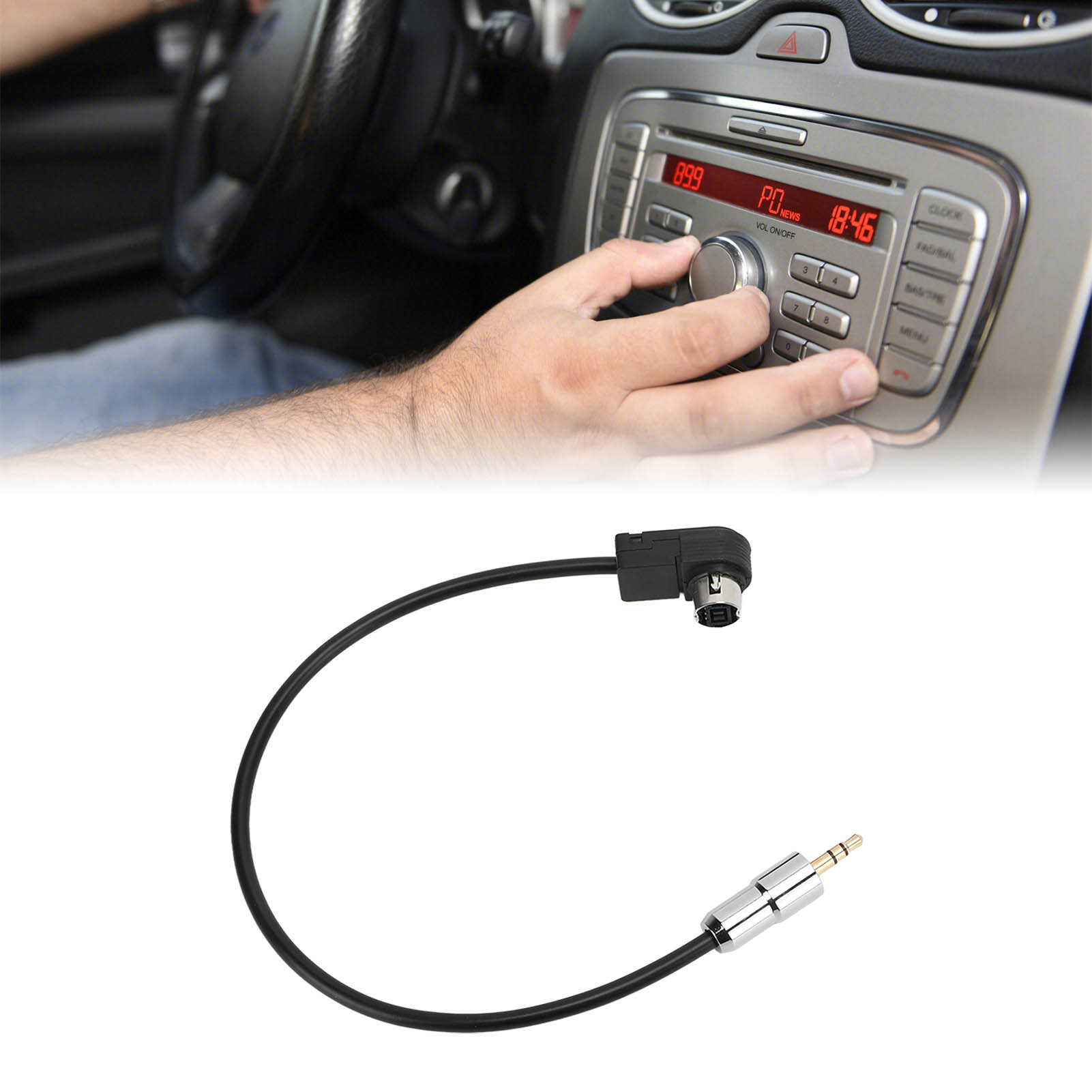 Aux-audio-adapterkabel Für Jvc Alpine Ai Net Cd Autoradio, 30 Cm, Aux-kabel 9887 105 117 9855