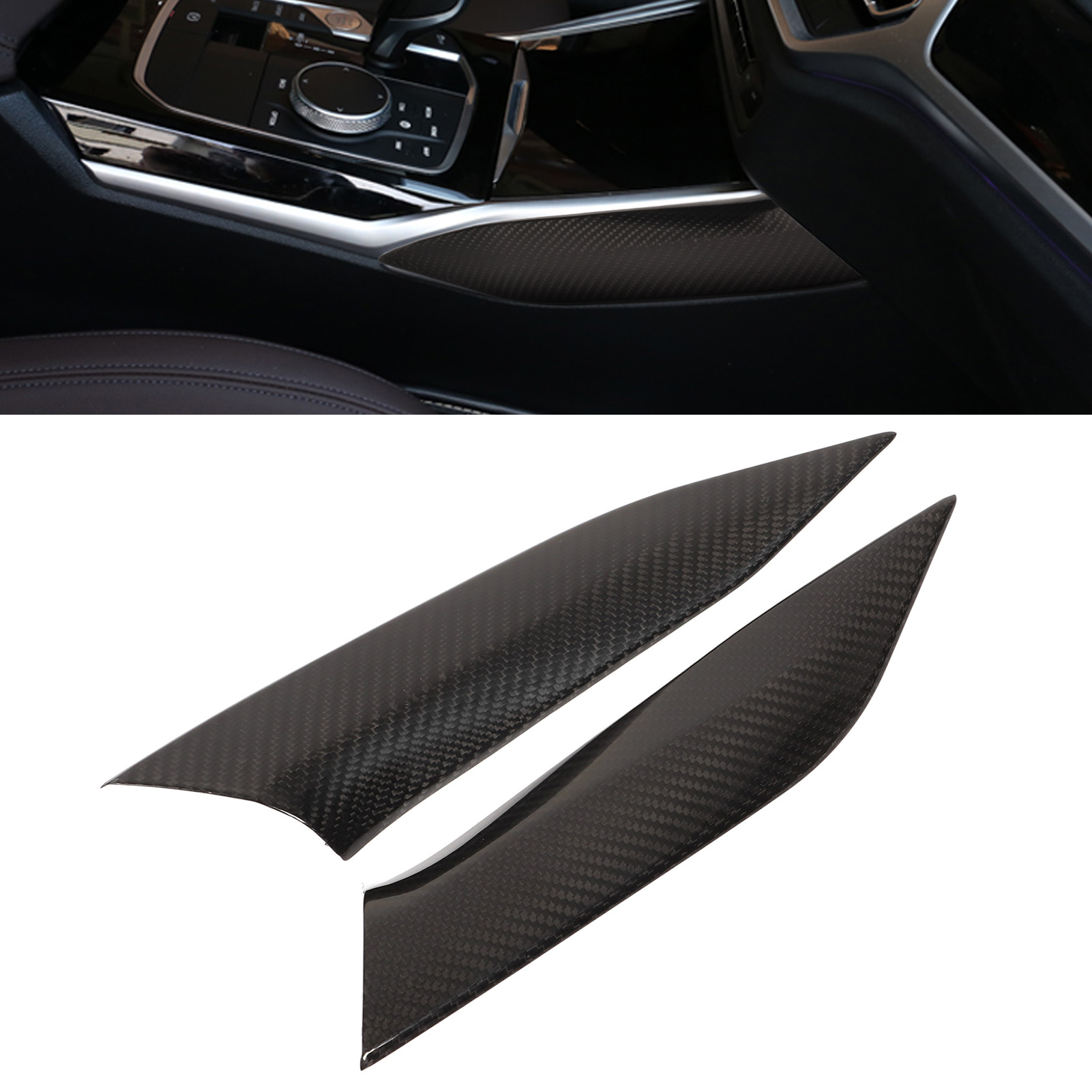 Originale Mittelkonsolenverkleidung Aus Kohlefaser Für Linkslenkerfahrzeuge, Kompatibel Mit Bmw 3er G20/g21/g28 2020-2022 (teilenummer: Oc05780)