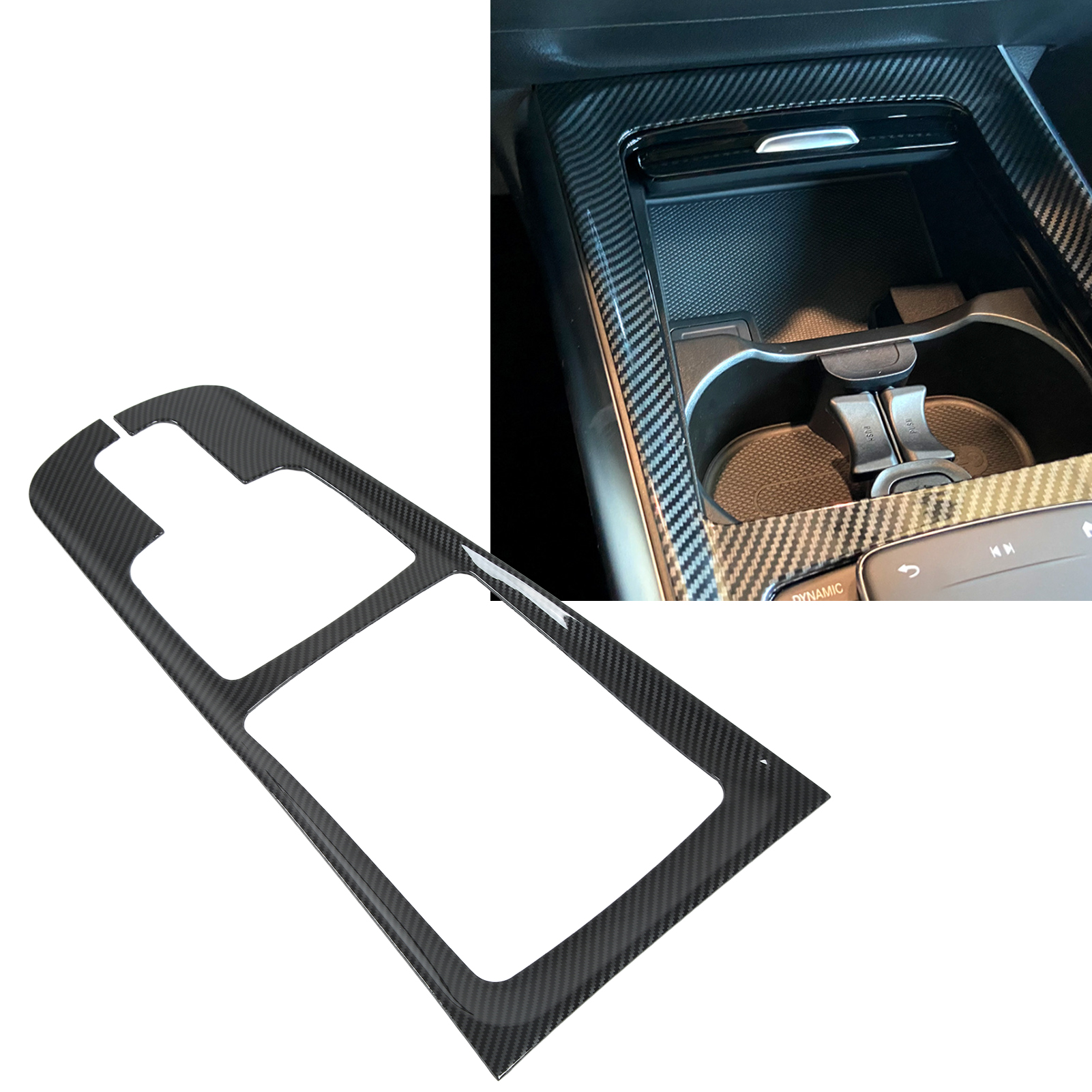 Mittelkonsolen-zieraufkleber In Carbonfaser-optik Für Mercedes-benz B-klasse/gla/glb W247/h247/x247 Ab 2019