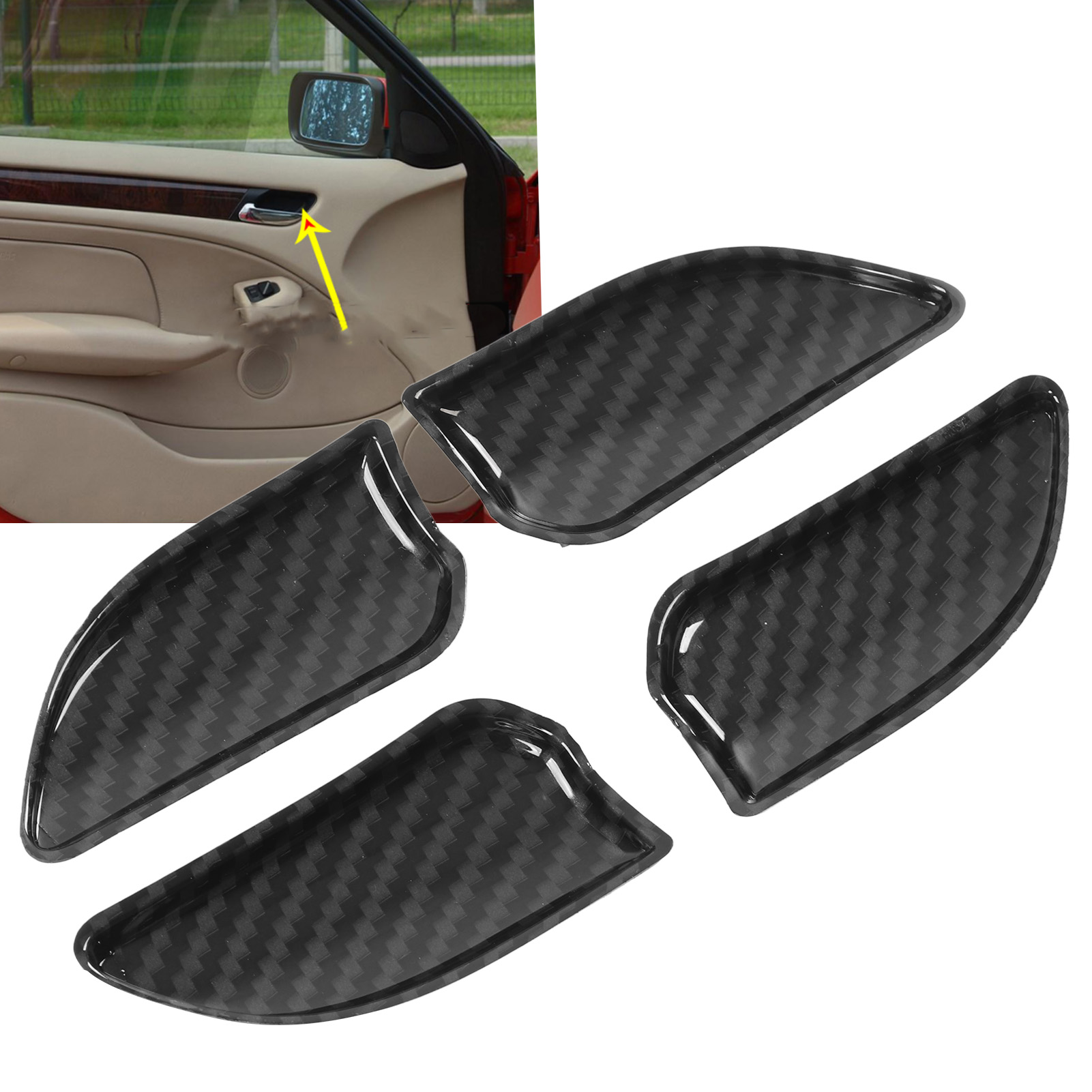 Set Mit Türschutzleisten Für Den Innenraum Für Bmw 3er E46 1998-2004 (4-teiliges Set)