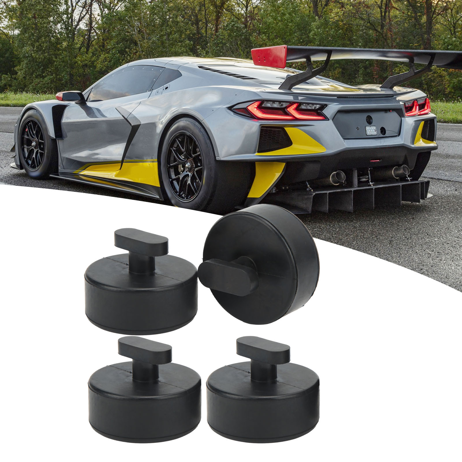 Gummi-hebeplatten Und Wagenheberscheiben Für Automobile, Passend Für Chevrolet Corvette C5 C6 C7 C8 Gs Z (4 Stück)