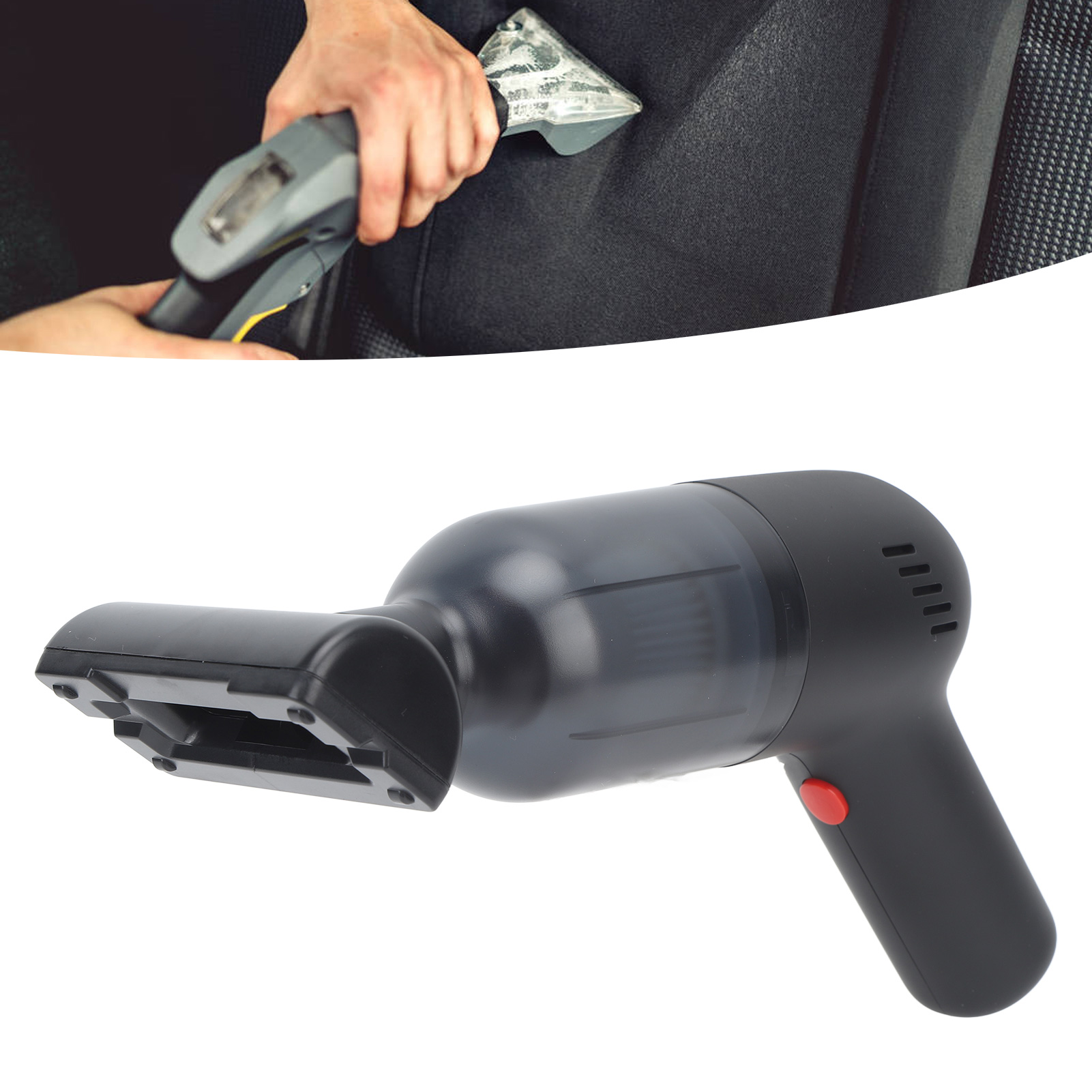 (video Verfügbar) Mini-akku-staubsauger Für Auto, Haushalt Und Büro (mit Integriertem Akku) (f1101) Schwarz