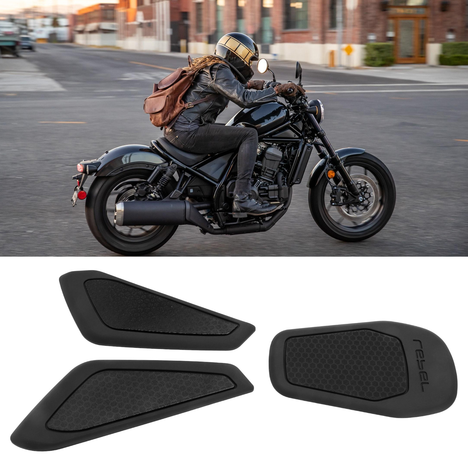 Motorrad-modifikationsteile, Tankaufkleber, Rutschfester Und Wärmeisolierender Seitenaufkleber, Kompatibel Mit Honda Cmx1100 Rebel1100 Ab 2020