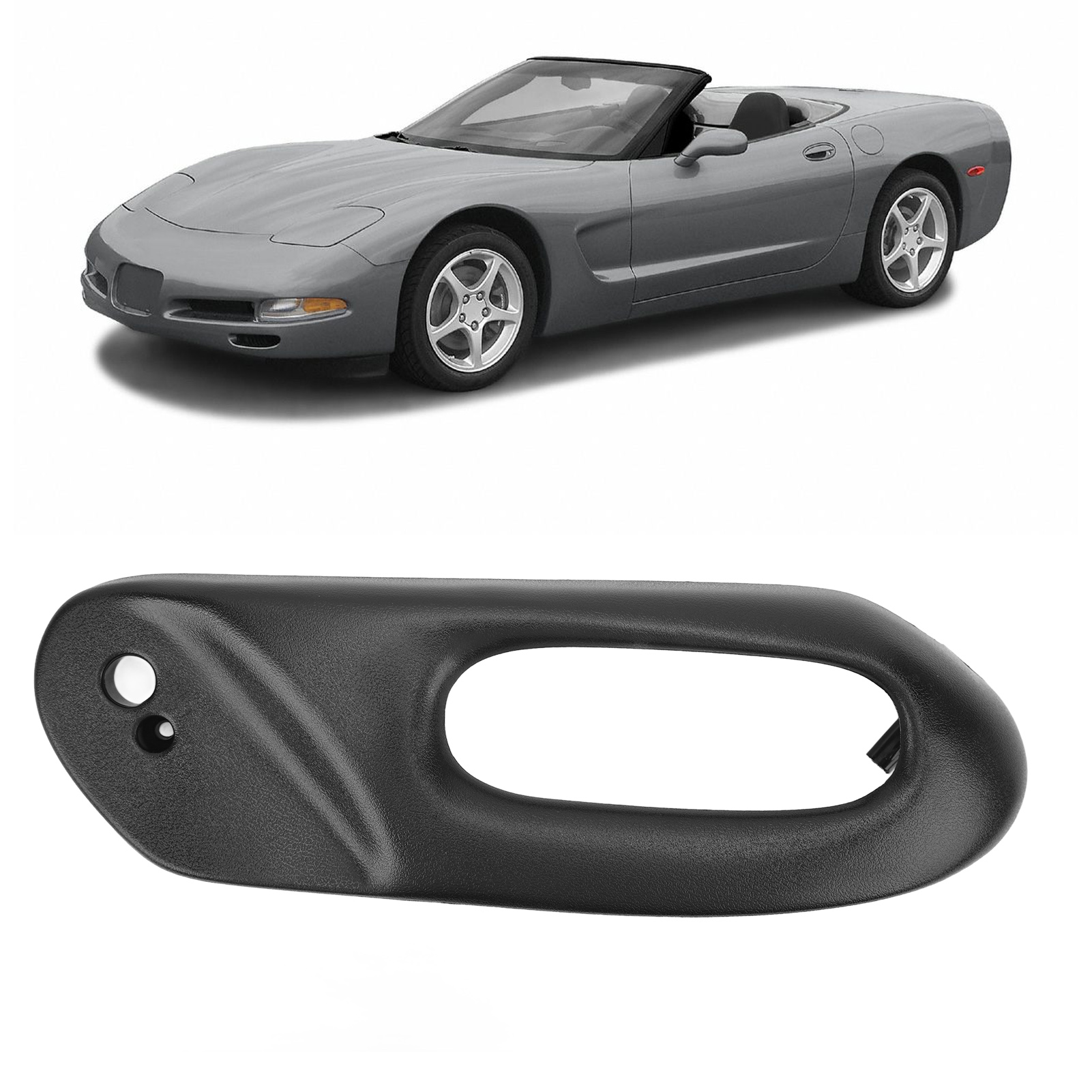 Verkleidung Für Die Fahrersitzverriegelung Links Für Chevy Corvette 1997-2004, Schwarz (oe: 12455426)