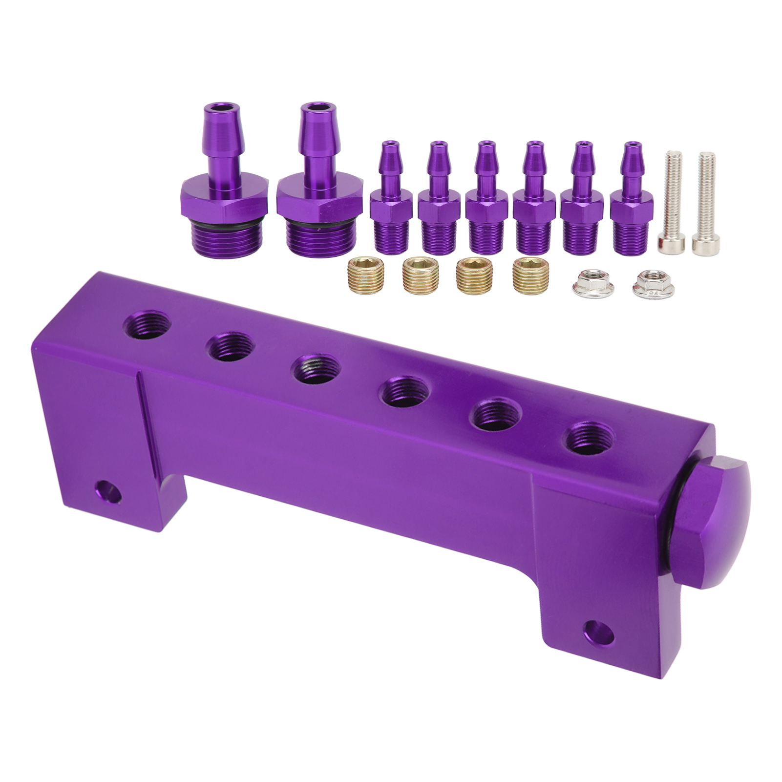Lila 6-port-universal-saugverteiler, 1/8"-npt-gewinde, Modifiziert In Lila