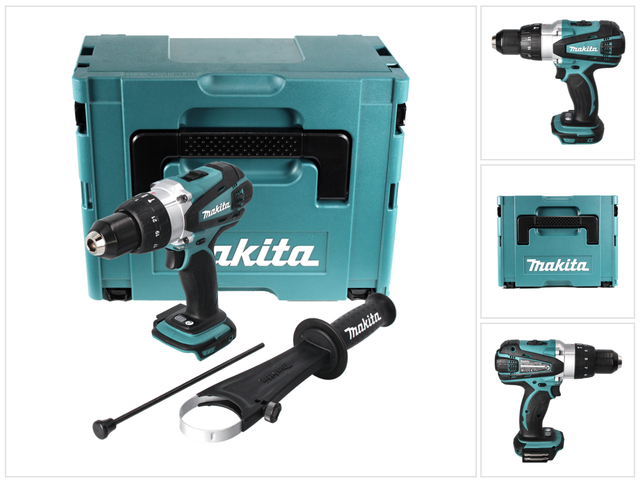 18V lxt Schlagbohrmaschine (nur Maschine) in makpac Makita DHP458ZJ