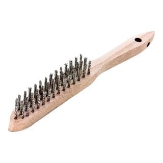 Lessmann ® - Handbürste Länge 290 mm 0,35 mm Stahldraht Besatzlänge 140 mm 2-reihig