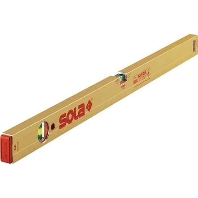 Sola - azb Wasserwaage 1500 mm Libelle Waagrecht- und Senkrecht Alu goldeloxiert