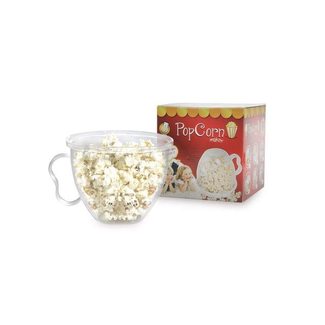 PopCorn Maker Venteo Popcorn-Schüssel - 3-Minuten-Zeitschaltuhr - Einfach zu bedienen - Schnell - Mikrowellenbetrieb