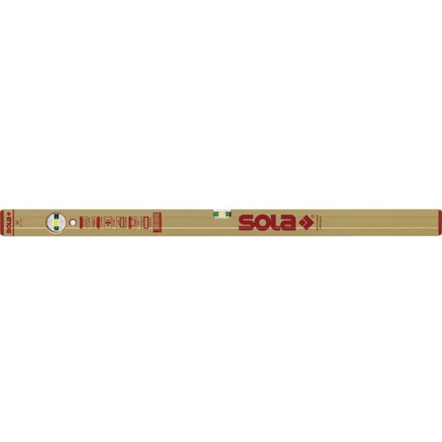 Wasserwaage az 180cm Alu.gold 0,5 mm/m Sola