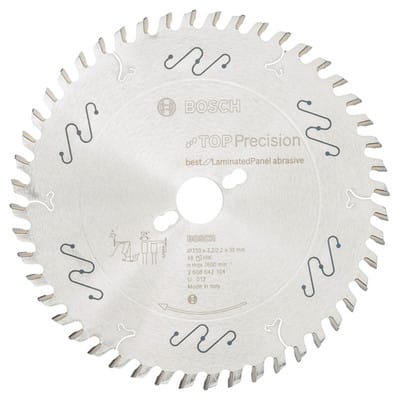 Kreissägeblatt Top Precision Best for Laminated Panel Abrasive 250x30x3,2 mm, 48 - Bosch