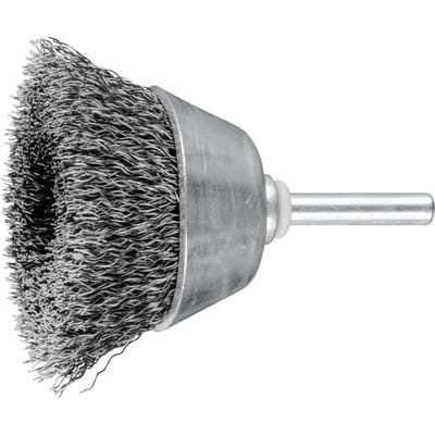 Topfbürste ungezopft tbu Ø50mm Schaft-Ø6 mm Stahl-Draht-Ø0,30 (1) - Pferd