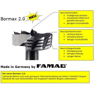 Famag Forstnerbohrersatz WS-Bormax 2.0, 4-tlg.