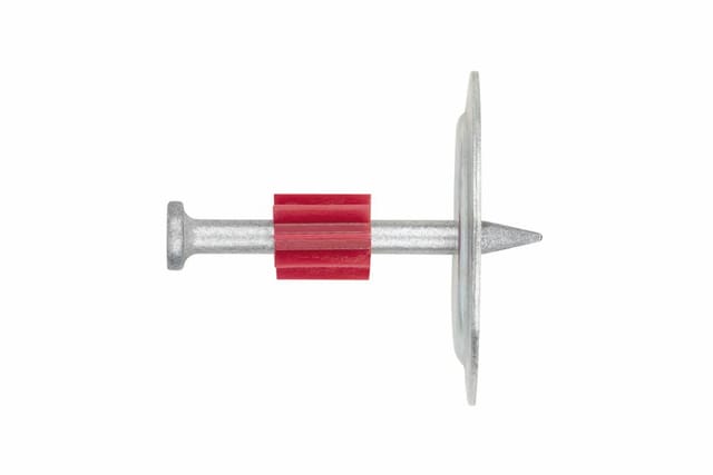 Rillennägel mit Metallunterlegscheibe 36 mm für Pistole FP08 3,8 x 37 – Packung mit 100