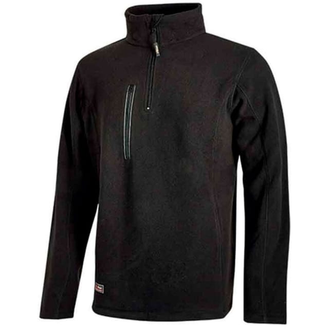 Fleece-Arbeitsweste mit Stehkragen und Reißverschluss bering - Schwarz 2XL