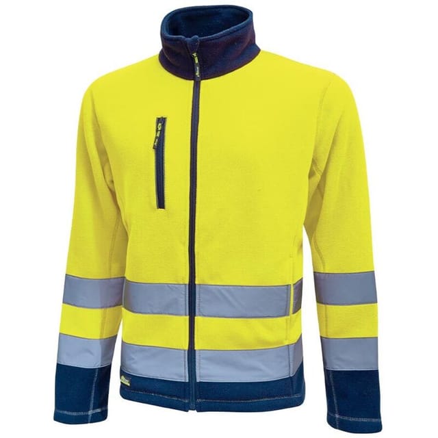 Hochsichtbare Arbeitsfleecejacke BOING - Neon Gelb 4XL